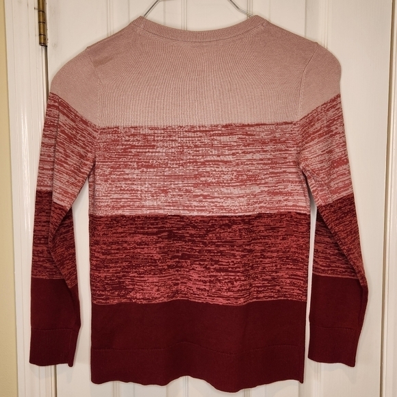 Market & Spruce Wide Striped Crew Neck Sweater Size Small - Picture 2 of 9